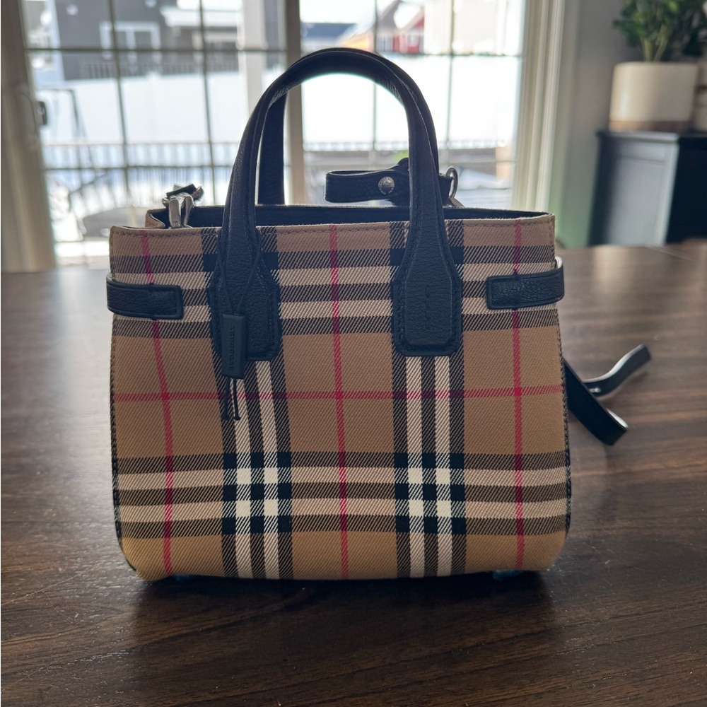 Burberry Mini Bag - Black, Tan, and Red Plaid - Picture 5 of 16